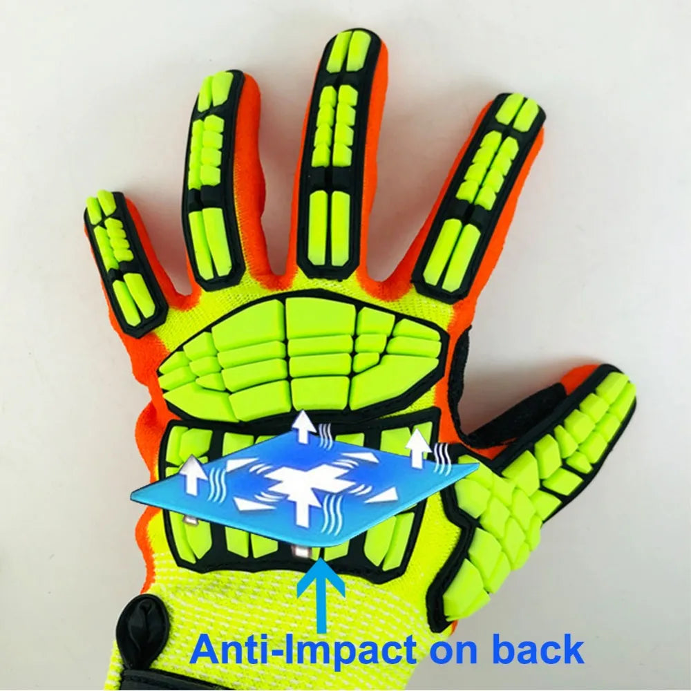 Impact/Cut Resistant Safety Work Glove