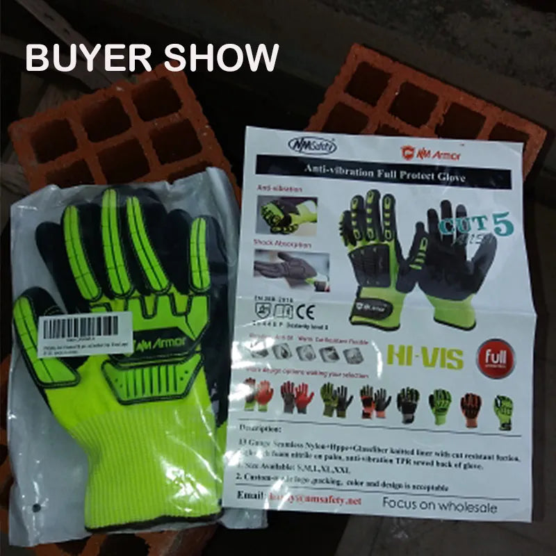 Impact/Cut Resistant Safety Work Glove