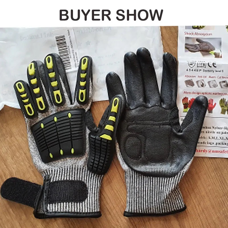 Impact/Cut Resistant Safety Work Glove